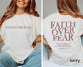 Faith Over Fear Christian  Shirt, Jesus T-Shirt, Christian Shirt Hoodie, Sweatshirt | GrindPrints.com