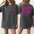 Faith Over Fear Christian Shirt, Jesus Shirts, Trendy Shirt, Bible Verse Shirt, Aesthetic Clothes, Christian  T-shirt,...