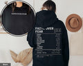 Faith Over Fear Hoodie Christian Receipt Hoodie Church Hoodie Bible Based Gifts Scripture Clothes Bible Verse Hoodie...