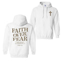 Faith Over Fear Hoodie T-Shirt, Christian Hoodies For Men And Women, Trendy Shirt Sweatshirt | GrindPrints.com