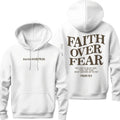 Faith Over Fear Hoodie, Jesus Sweatshirt, Stylish Bible Verse Hoodie Cotton Tops T-Shirts | GrindPrints.com