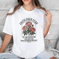 Faith Over Fear The Lord is On My Side I Will Not Fear TShirt  Casual Style Crew Neck Short Sleeve T-Shirt Tops Trendy...