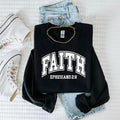 Faith Sweatshirt, Christian Graphic Sweatshirt, Inspirational Quote Pullover, Religious Apparel, Bible Verse Sweatshirt,...