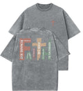 Faith Unisex Washed T-Shirt, Christian t shirts, Vintage 90s Graphic Tee, Gift Top Womenswear Cotton Hoodie, Sweatshirt