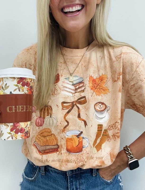 Fall 'Most Wonderful Time of the Year' Tie Dye Autumn Vibes T-Shirt Hoodie, Sweatshirt | GrindPrints.com