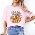 Fall Coquette Glitter Pumpkin Shirt. Casual Fall Softstyle Unisex T-Shirt. Cute Graphic Tee Hoodie, Sweatshirt