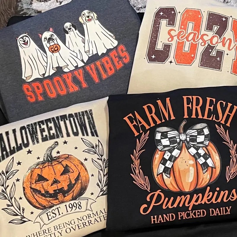2 for $38 Surprise Halloween/Fall Crewnecks! T-Shirts, Hoodie, Sweatshirt | GrindPrints.com