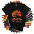 Fall Is My Favorite Tree T-Shirt | Autumn Fall Leaves Trees Pumpkins | Cozy Gift For Her | Trendy Fall Season Graphic Tee...