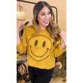 Fall Smiley #BoyfriendLongSleeve - #Trending #FallVibes Tee Hoodie, Sweatshirt | GrindPrints.com
