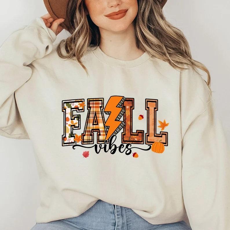 Fall Vibes Shirt, Fall Season Sweater, Autumn Pumpkin T Shirt, Pumpkin Fall Shirt, Pumpkin Season Shirt, Spooky Season...