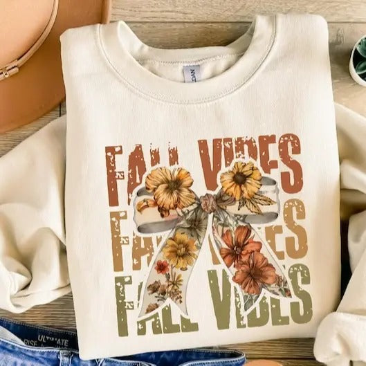 Fall Vibes Sweatshirt, Fall Sweatshirt, Fall Vibes Sweatshirt, Autumn Sweatshirt, Pumpkin Sweatshirt, Thanksgiving...