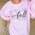 Fall Words Graphic Pullover T-Shirts, Hoodie, Sweatshirt | GrindPrints.com