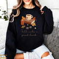Fall into a good book Sweatshirt, Autumn Hoodie, T-shirt Casual Cotton Fabric Jersey | GrindPrints.com