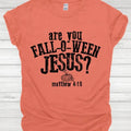 Fall-o-ween Jesus Men's Sublimation Print T-shirt Hoodie, Sweatshirt | GrindPrints.com
