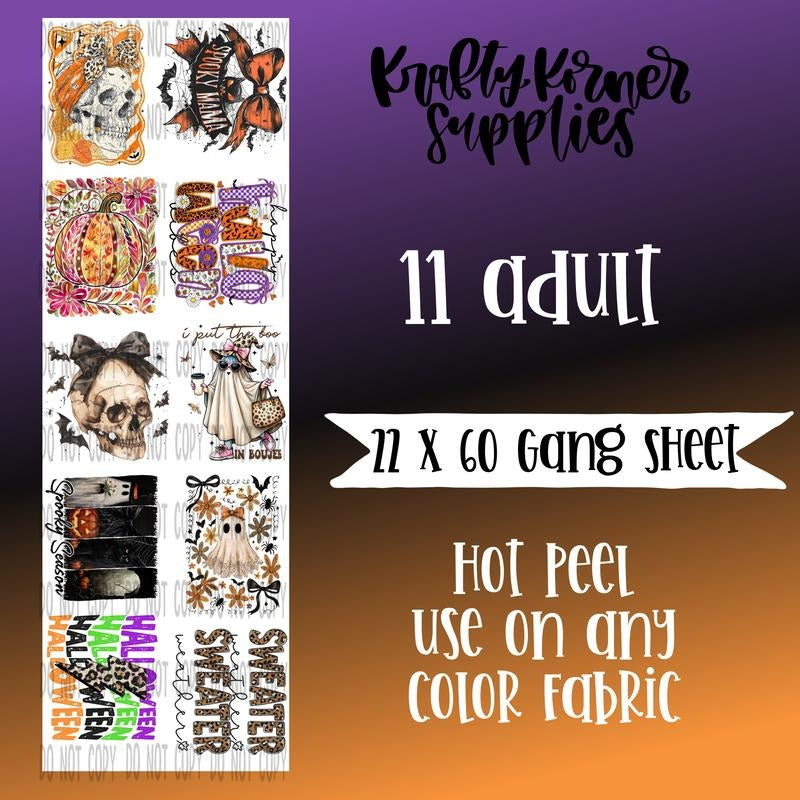 Falling Into Fall 3.0 DTF Transfer Gang Sheet, 22 x 60 T-Shirts, Hoodie, Sweatshirt | GrindPrints.com