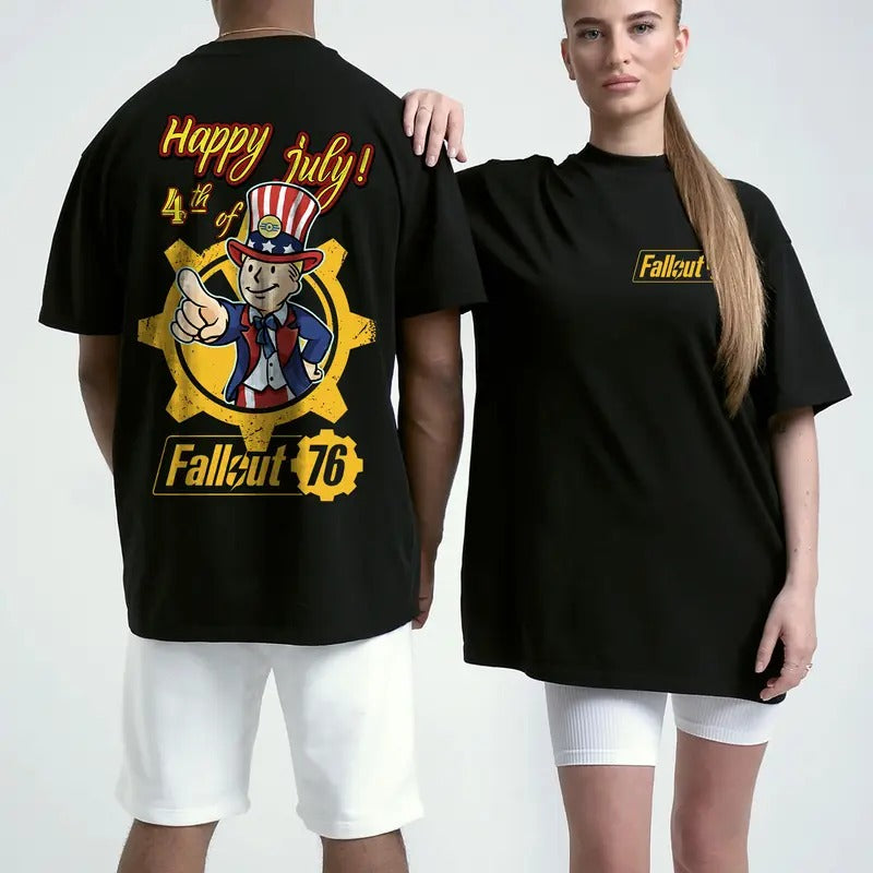 Fallout Happy 4th of July Shirt Sweatshirt Hoodie | GrindPrints.com