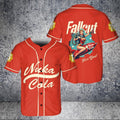 Fallout Nuka Cola Baseball jersey, Retro Gaming Appeal, Gaming Streetwear, Perfect Gift for Fans,Gamer Gift baseball...