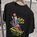 Fallout Pip Boy, Vault Boy, Fallout Shirt, Nuka Cola Salutes America Tee, Ice Cola Liberty For All, Gaming Appeal, Gift...