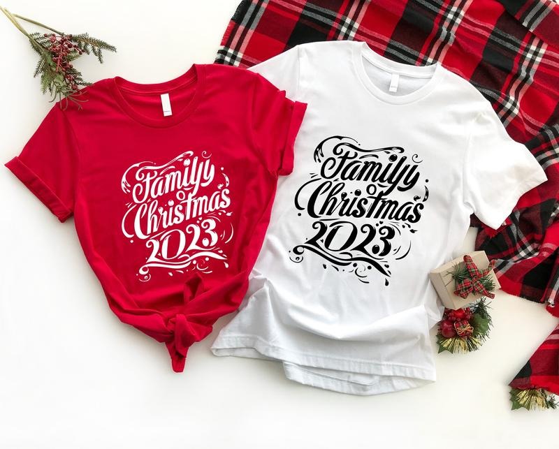 Family Christmas 2023 Shirt, Matching Family Christmas Party Tee, Big Family Reunion For Winter Holiday, Xmas Family...