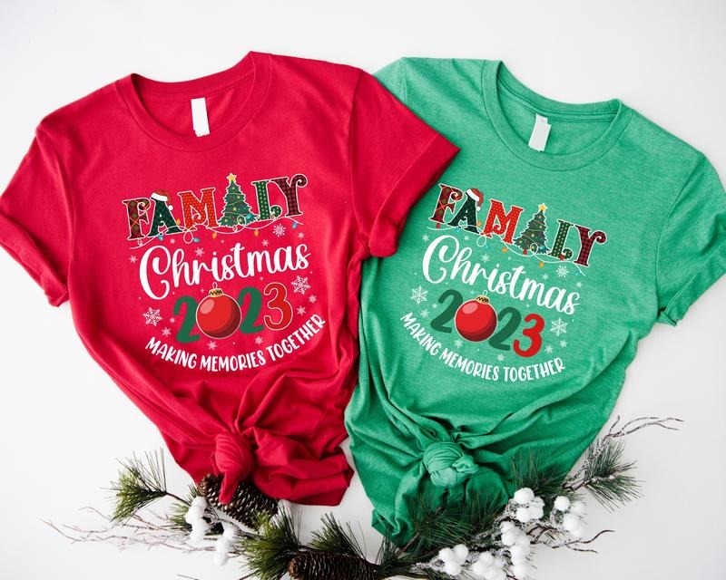 Family Christmas 2023 Shirts, Parents Matching Winter Holiday T-shirt, Family Gathering Gift Tee, Cousin Crew Christmas...