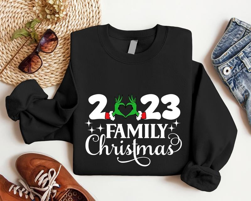 Family Christmas 2023 Sweatshirt, Family Gathering Holiday Hoodie, Parents Matching Christmas Sweaters, Cousin Christmas...