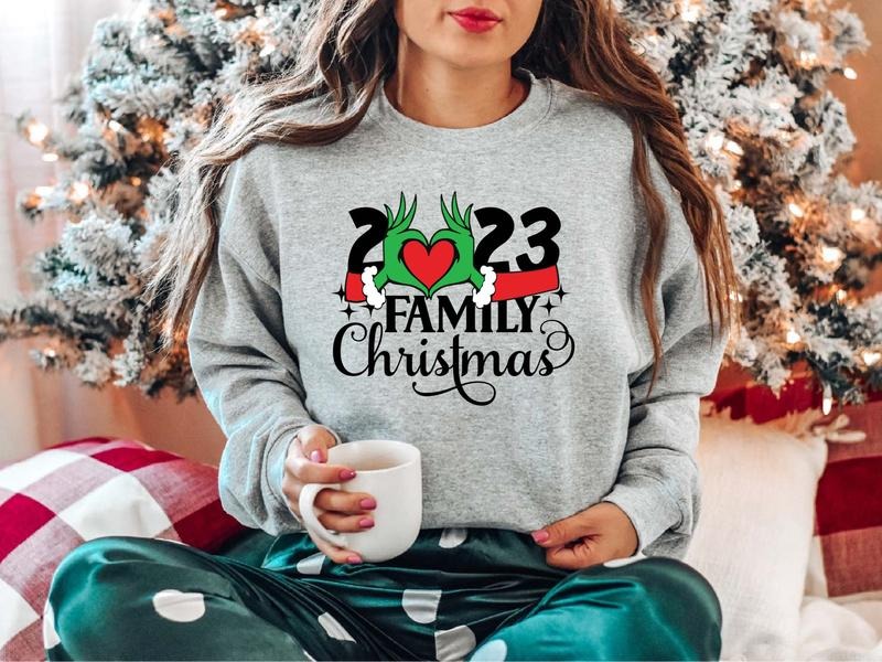 Family Christmas 2023 Sweatshirt, Marching Family Holiday Hoodie, Sibling Xmas Party Sweater, Xmas Family Gathering...