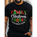 Family 2024 Casual Cotton Couple Matching Crew Neck Top Slight Stretch Knit Fabric Regular Fit Summer Weekend Casual Festive Pattern Made USA T-Shirts, Hoodie, Sweatshirt