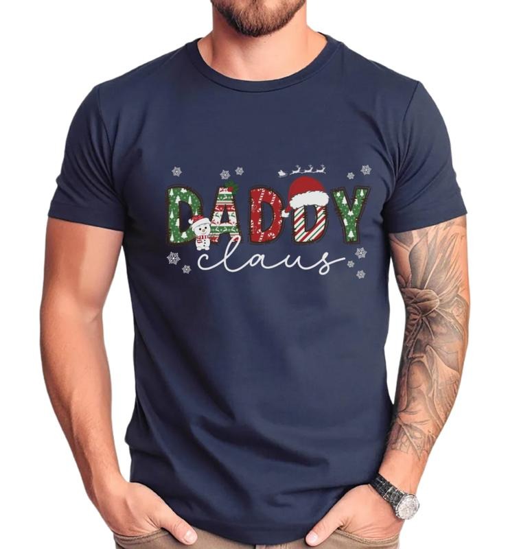 Family Christmas Shirt, Holiday Dad Tee, Unisex Short Sleeve Tee, Casual Clothing Hoodie, Sweatshirt | GrindPrints.com