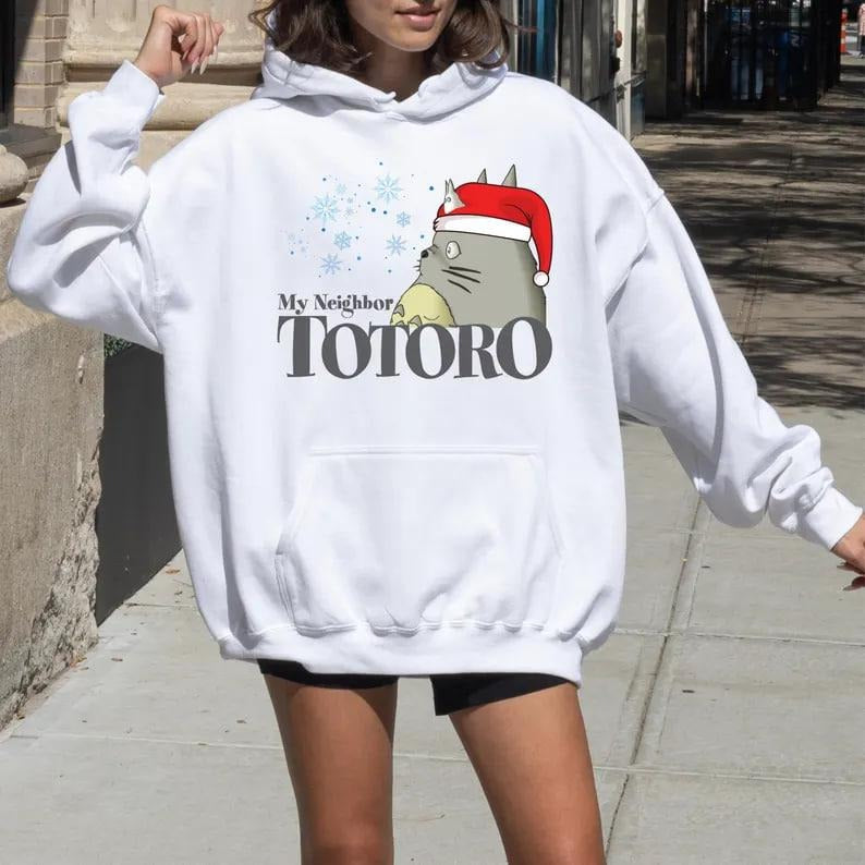 Family Christmas Totoro Sweatshirt My Neighbor Totoro Ghibli Shirt Totoro Shirt Ghibli Cartoon Tee Totoro Hoodie...