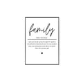 Family Definition Print, Quote Wall Art, Family Quote Wall Art, Home Decor, Housewarming Gift, Gifts For Women Her Wall...