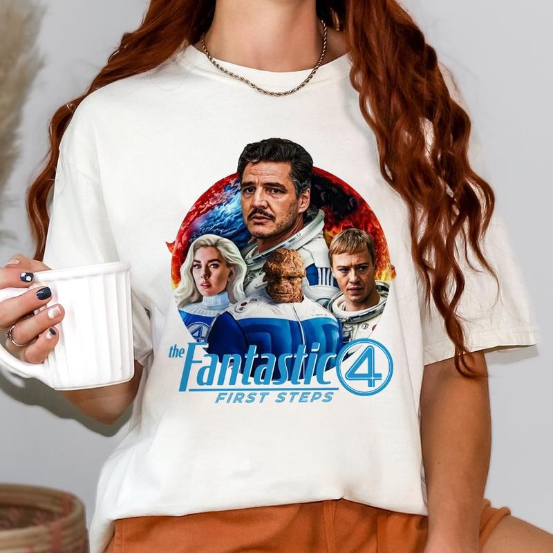Fantastic 4 First Steps T-Shirt, Movie Sweatshirt Hoodie | GrindPrints.com
