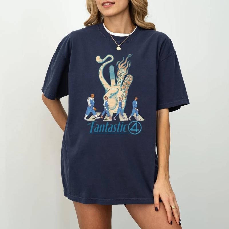 Fantastic Four Team T-Shirt, Pedro Friend Retro Tee Hoodie, Sweatshirt | GrindPrints.com