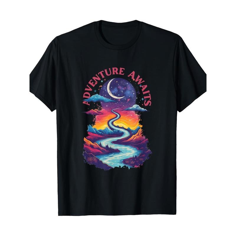 Fantastic Landscape Adventure Waiting Men's T-shirt -100% cotton Made in USA Hoodie, Sweatshirt | GrindPrints.com