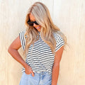 Far From Ordinary Ivory Black Stripe Top T-Shirts, Hoodie, Sweatshirt | GrindPrints.com
