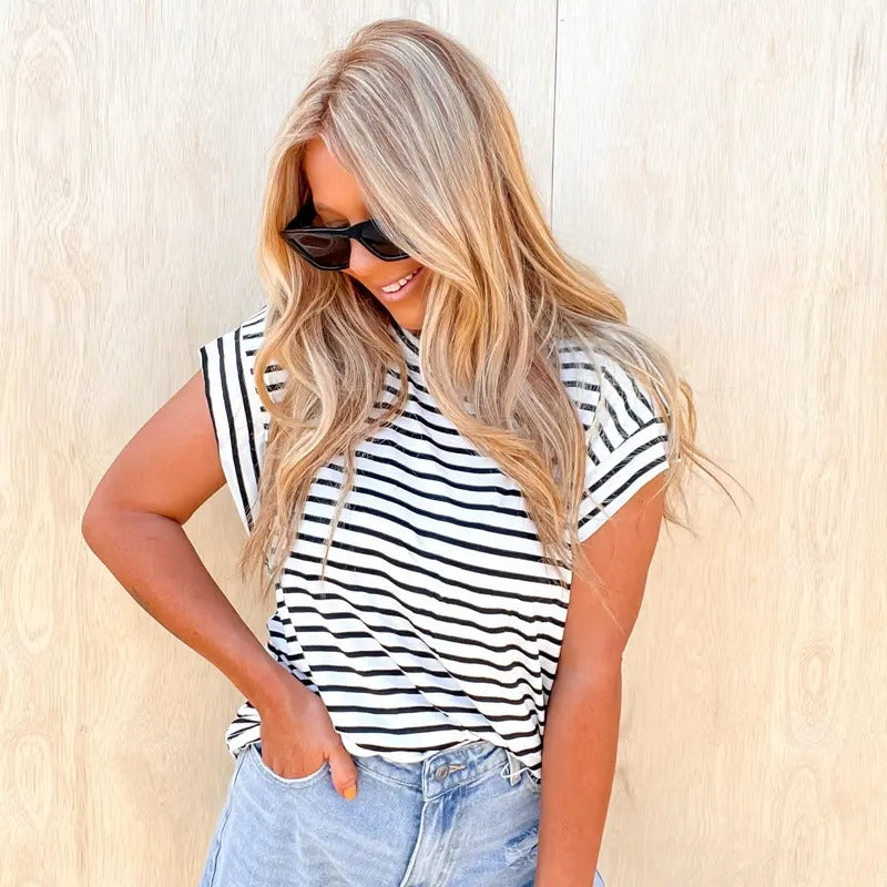 Far From Ordinary Ivory Black Stripe Top T-Shirts, Hoodie, Sweatshirt | GrindPrints.com
