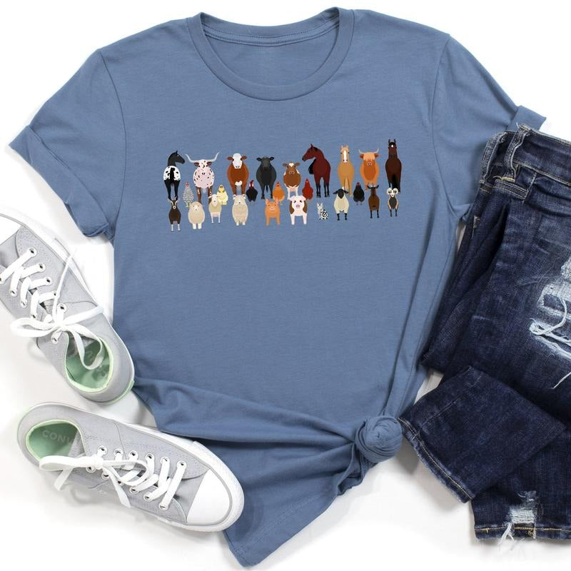Farm Animal Lovers Super Soft Tees, Shirts, Illustration, Breeds Hoodie, Sweatshirt | GrindPrints.com