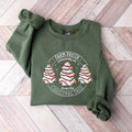 Farm Fresh Christmas Tree Sweatshirt, Christmas Tree Cake Shirt, Christmas Cake Shirt, Christmas Crewneck, Women...