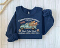 Farm Fresh Market Sweatshirt For Halloween | Fresh Pumpkin Sweater, Cute Pumpkin Outfit, Halloween Apparel pumpkin...