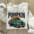 Farm fresh pumpkins Sweater, Retro fall Shirt Cotton Menswear pumpkin crewneck Hoodie, Sweatshirt | GrindPrints.com