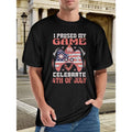 Fashion printed T-shirt, street style cotton top, men's versatile crew neck T-shirt, summer casual, perfect for everyday...
