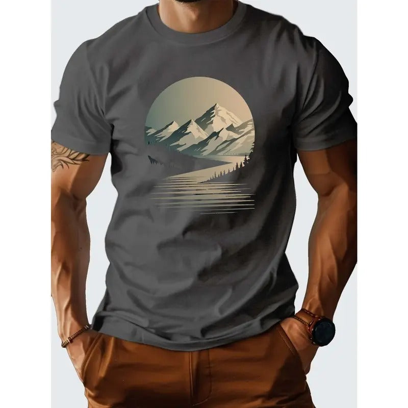 [Fast Arrival] Comfort Fit Landscape Painting Pure Cotton Everyday Made USA T-Shirts, Hoodie, Sweatshirt