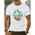 [Fast Arrival] Comfortable Fit Men's Surfboard Cotton T-Shirt for a Beautiful Summer Atmosphere Made in USA Hoodie,...