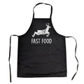 Fast Food Cookout Apron Funny Deer Hunting Buck Grilling Graphic Gift for Hunter Funny Aprons Funny Hunting Cover Novelty...