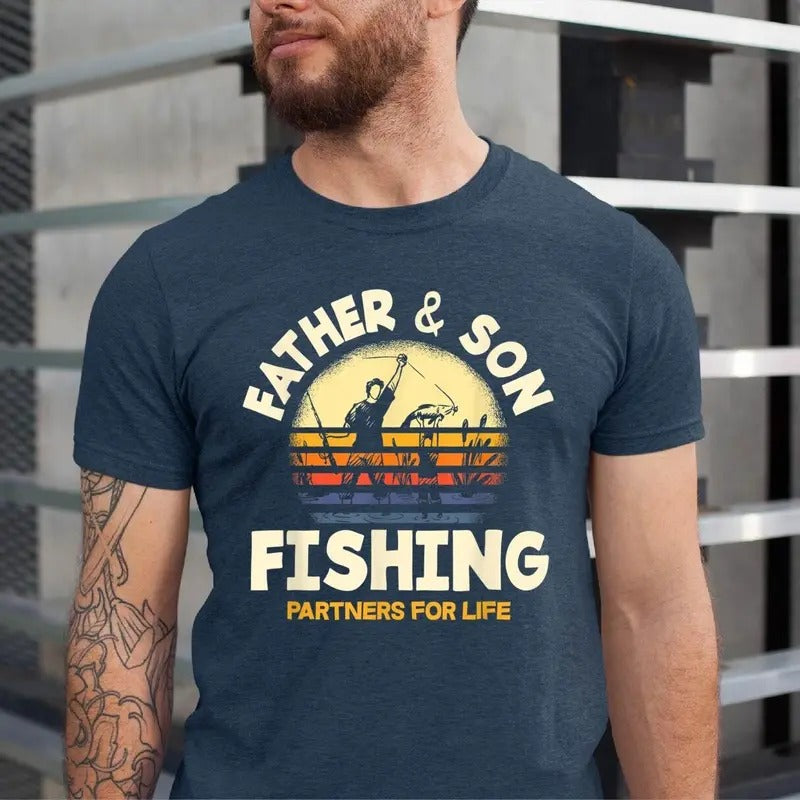 Father Son Fishing Partners Life Shirt Shirt Fishing Dad Shirt Fishing Lover Shirt T-Shirts, Hoodie, Sweatshirt
