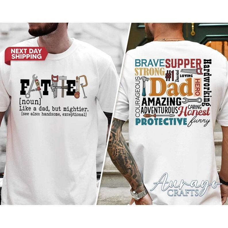 Father Definition Shirt, Funny Fathers Day Gifts, Dad Tools Shirt, Father's Day Gift, Mechanic Dad Tee, Dad's Repair...
