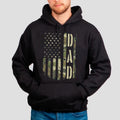 Father's Day American Flag Camouflage Dad Sweatshirt, Dad Shirt, Fathers Day Gift From Daughter Hoodie, Unisex Crewneck...
