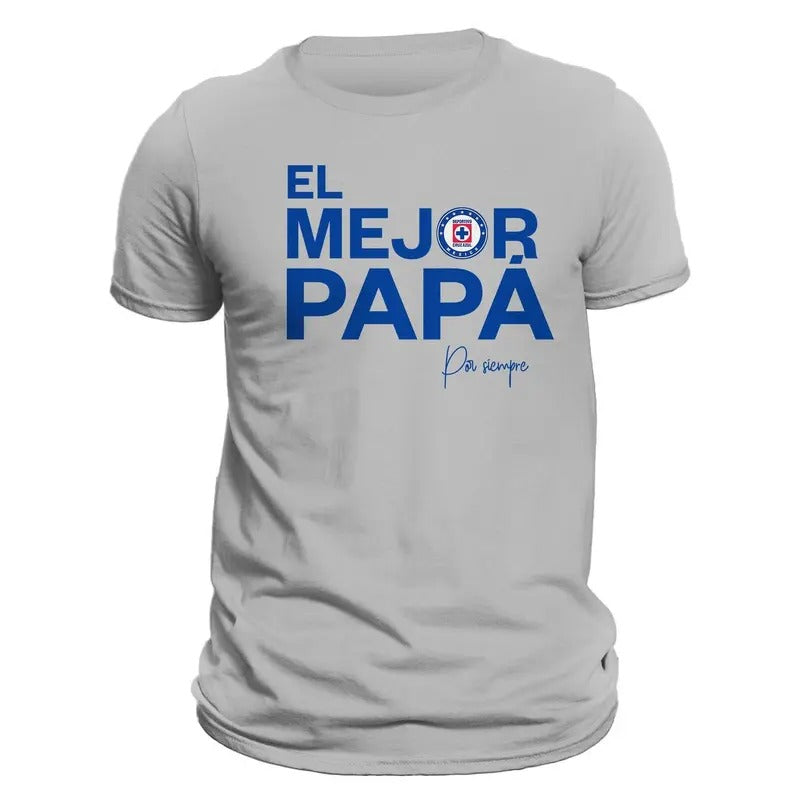 Father's Day Cruz Azul El Mejor Papá Por Siempre T-Shirt Casual Classic Hoodie, Sweatshirt | GrindPrints.com