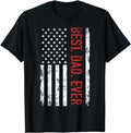 Father's Day T-Shirt, Gifts For Dad, Best Dad Ever US American Flag Gift For Father's Day T-Shirt Menswear Top Hoodie,...