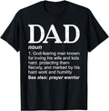 Father's Day T-Shirt, Gifts For Dad, Dad Definition Father's Day Daddy Christian Dad T-Shirt Menswear Top Underwear...