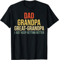 Dad Funny Great Grandpa Menswear Top T-Shirts, Hoodie, Sweatshirt